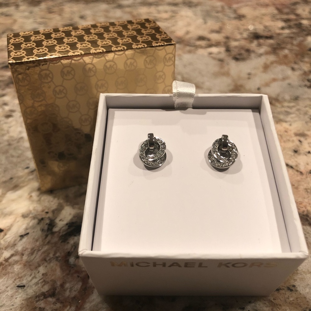 Michael Kors Brilliance Pavé Crystal Stud Earrings